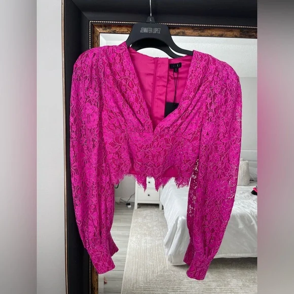 NBD Merlot Blouse in Magenta - Picture 2 of 6